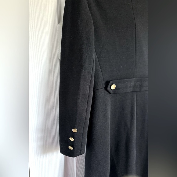 1960s Butte Knit Double Breasted Wool Blend Long Peacoat - Picture 9 of 16